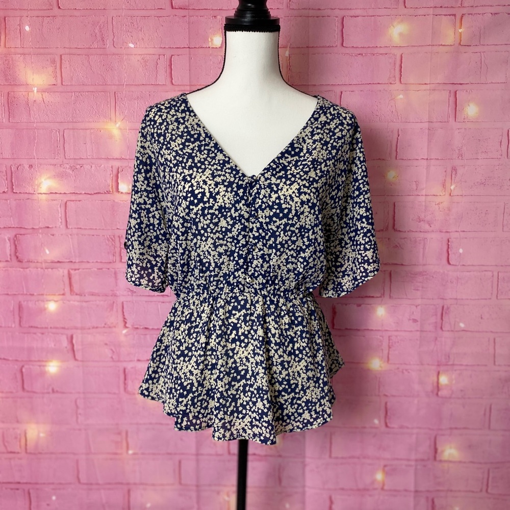 Sienna Sky V-neck causal women blouse